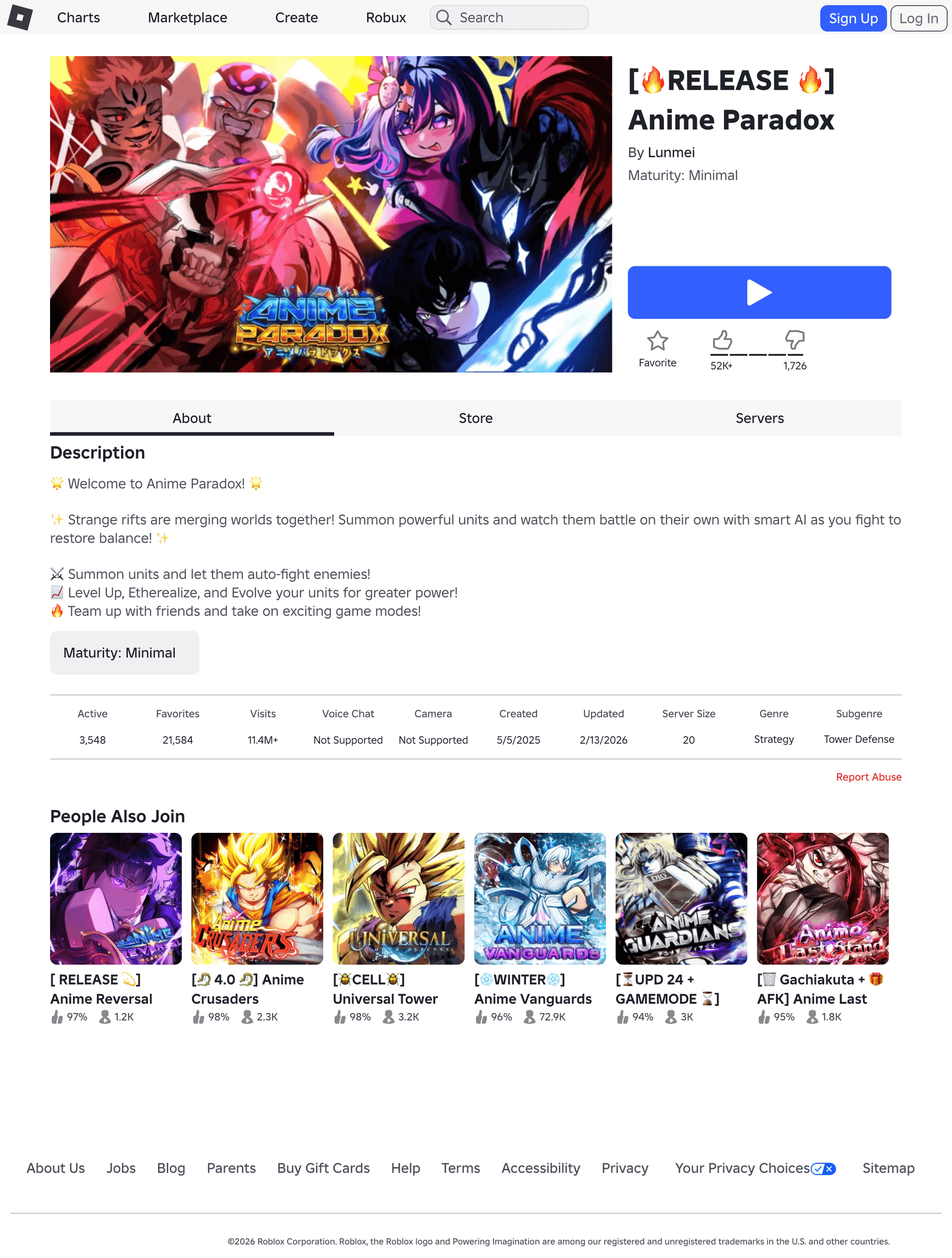 Anime Paradox gameplay screenshot showing 360° tower defense with anime units