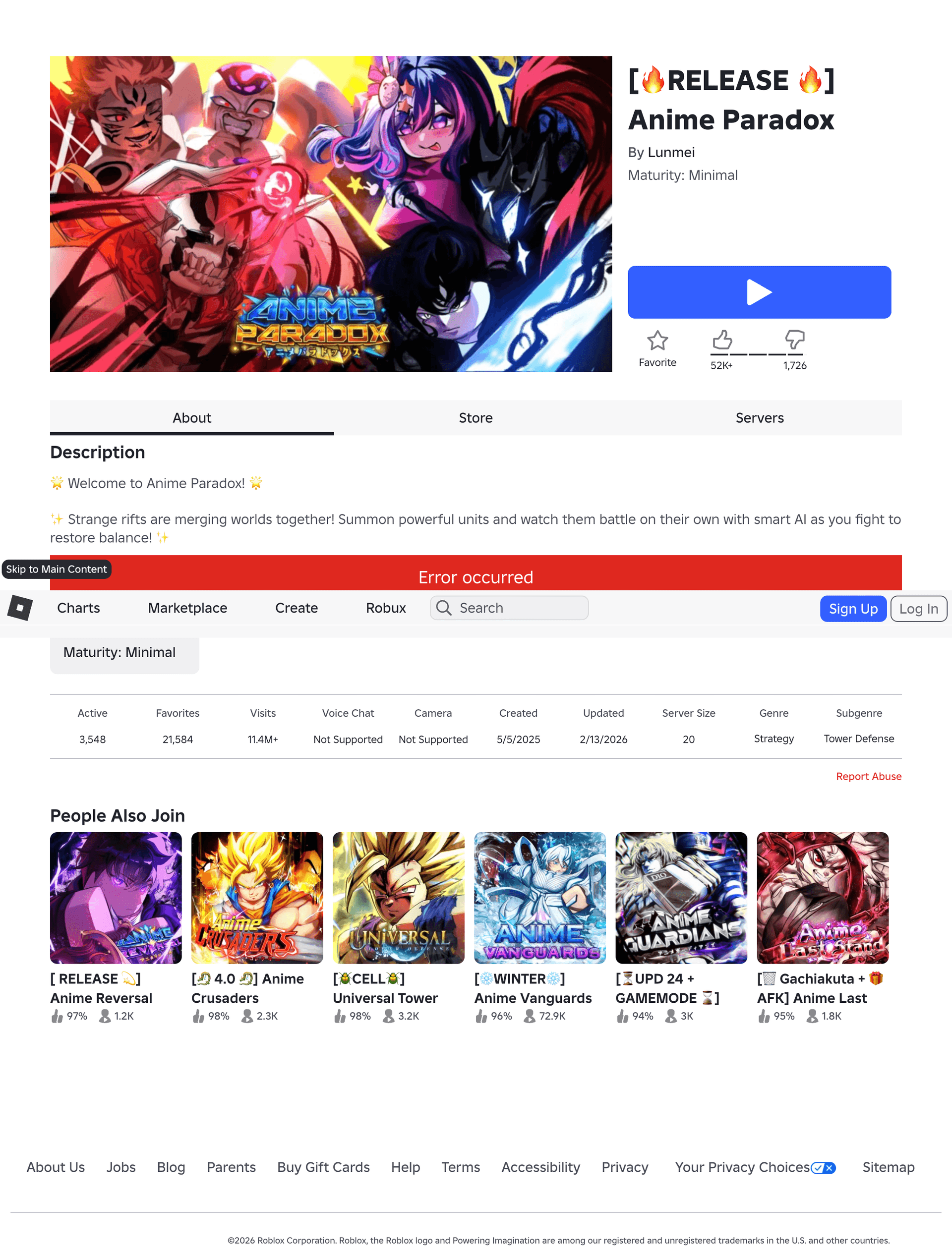 Anime Paradox gameplay — farm gems with your team in 360° tower defense mode